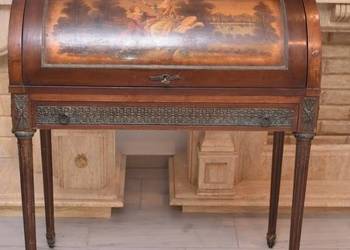 Sekretera Biurko Intarsjowane - Sekretarzyk Komoda Szafa Otwierana