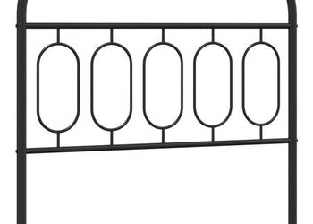 Metalowe wezgłowie czarne 107 cm WM-377147