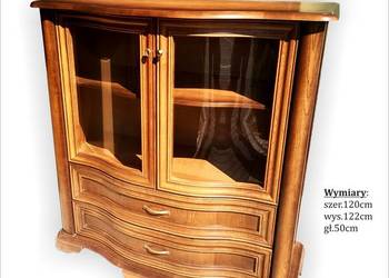 ITALIA Śliczna Komoda 120` Dąb Rustikalny Gięte Fronty Drewniana