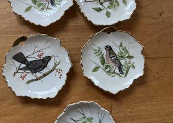 Talerzyk z dziurką. Ptaki - Listek, ptaszki. Konfiturówka. Do powieszenia