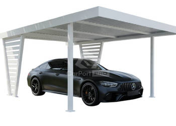 Carport V PREMIUM 4x5m Wypełnienie panelami Wiata samochodowa CP157