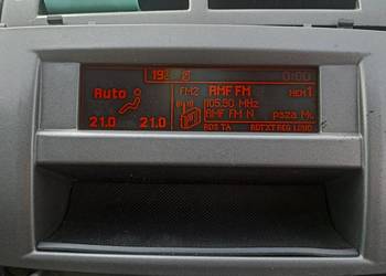 Peugeot 407 wyświetlacz radia nawiewu dwustrefowy ramka 9662941680