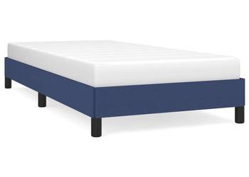 vidaXL Rama łóżka bez materaca Niebieska 80x200 cm Tkanina(SKU:346678)