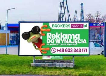 Reklama Billboard Zator centrum Energylandia Wydruk montaż oświetlenie