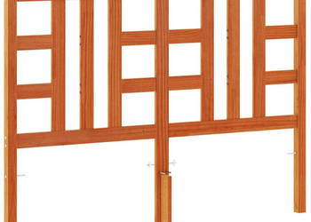 Wezgłowie do łóżka woskowy brąz 150 cm lite drewno sosnowe WM-844192