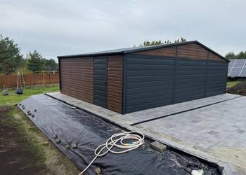 Nowoczesny garaż 9x6 magazyn blaszany trzy stanowiskowy PRODUCENT