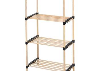 Storage solutions Stojak na buty z 4 półkami, drewniany (SKU:442514)