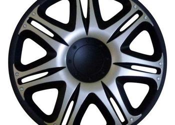 Kołpaki NASCAR SILVER BLACK rozmiar 14 kpl 4szt.
