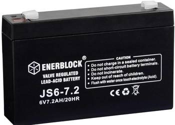 Akumulator 6V 7.2Ah ENERBLOCK AGM JS6-7.2