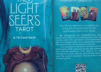 Nowa, zafoliowana talia kart Tarota The Light of Seers