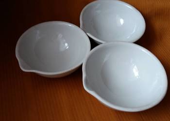 Naczynie laboratoryjne parownica porcelanowa szt.3