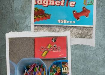 Klocki magnetyczne 458 elementów