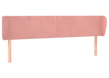 Zagłówek uszak różowy 183x23x78/88 cm aksamitny WM-3116929