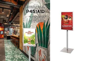 Stojak premium na plakaty A1 jednostronny i dwustronny + opcja wydruku