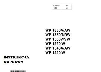 Wacker 1550VW 1550W 1550R 1540 A AW 1540 W instrukcja napraw