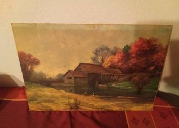 Robert  Wood litografie Młyn i wczesna wiosna