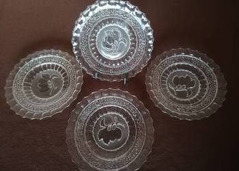 Talerze szklane deserowe średnica 15cm szt.4.Talerz. Talerze szklane deserowe średnica 15cm szt.4.Talerz.