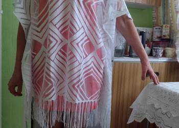 (S/M) Koronkowa sukienka plażowa z Londynu, kimono/ NOWE