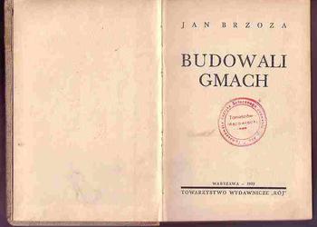 (1391) BUDOWALI GMACH – JAN BRZOZA  1938 ROK
