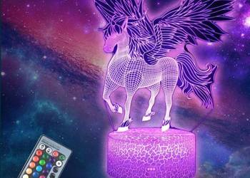 Nowa Piękna ! Nocna lampka "Ledowa" lampa Jednorożec Konik ! NOWOŚĆ !