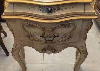 Piękna włoska szafka neobarokowa ecru -sklep Dąbrowa Górnicza