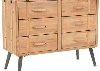 Szafka z szufladami lite drewno jodłowe 91 x 35 x 73 cm WM-245774