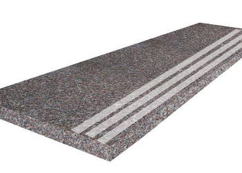 Stopnica granitowa polerowana z antypoślizgiem G664 100x35x2 cm