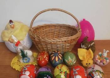 Koszyczek wielkanocny + ozdoby świąteczne