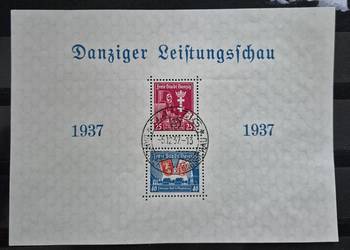 WMG 1937 Fi Blok 3 O Wydanie z okazji Gdańskiej Wystawy Gospodarczej