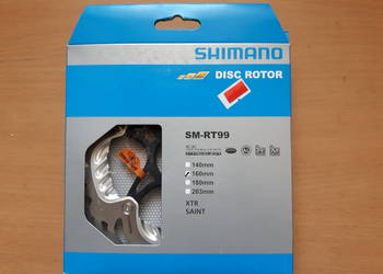 Tarcza hamulcowa Shimano XTR, model SM-RT99, Fi 160mm- Nowa /Okazja