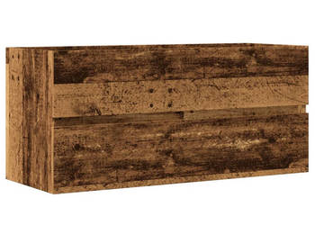 Szafka pod umywalkę stare drewno 100x385x45 cm WM-856252