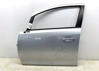 DRZWI LEWY PRZÓD OPEL CORSA D Hatchback 06-14 SREBRNY
