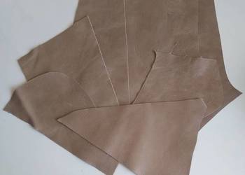 Skóra (270 g) Licowa Włoska średnie i małe kawałki Beżowy Jasny Brąz Skóra (270 g) Licowa Włoska średnie i małe kawałki Beżowy Jasny Brąz