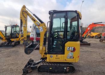 Minikoparka Caterpillar CAT 301.6 2022r  przebieg  600mtg  waga 1925kg