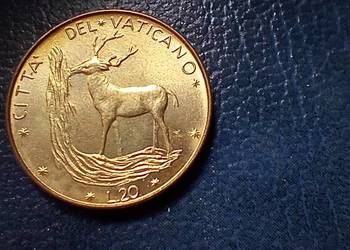 Stare monety 20 lir 1970 Watykan