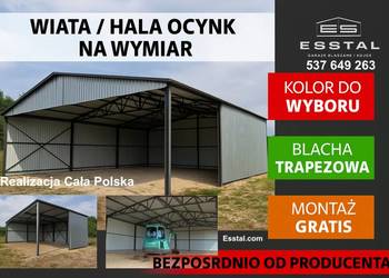 Garaż - OTWARTY | Wiata | Hala | Garaż Blaszany| Magazyn- ESSTAL-