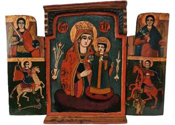 Ikona Tryptyk, Matka Boża "Niewiędnący Kwiat", 0085