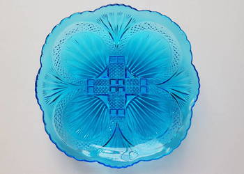Półmisek Verre Brillant, Ząbkowice, kolorowe szkło