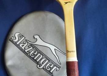 Rakieta tenisowa Slazenger polpokrowiec drewno lata 60