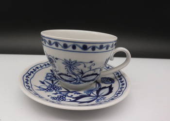Filiżanka Mokka Espresso KAHLA Wzór Cebulowy Zwiebelmuster Vintage Duo