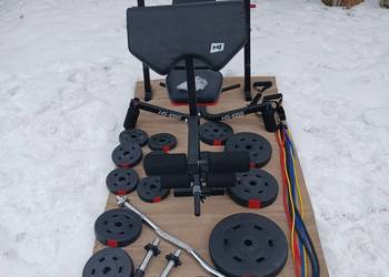 Siłownia domowa sprzet sportowy obciążenie gryfy hantle