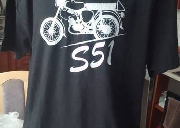 Koszulka T-shirt XL nadruk SIMSON S51 okres DDR NRD GDR motocyklowa NOWA