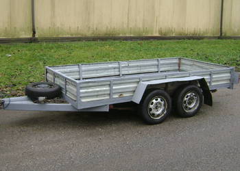 Przyczepka przyczepa dwupsiowa 300x150 na resorach zarejestrowana DMC 750kg