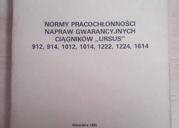 Ursus katalog norm napraw gwarancyjnych 912 914 1012 1014 1222 1224 1614 or