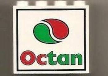 Lego element klocek z logiem Octan