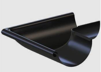 Krop narożnik zewnętrzny 130 mm czarny metal