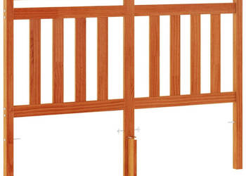 Wezgłowie do łóżka woskowy brąz 135 cm lite drewno sosnowe WM-844180