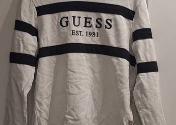 Oryginalna biało-czarna bluza Guess r.M