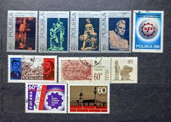 Znaczki polskie rok 1971 kasowane Znaczki polskie rok 1971 kasowane