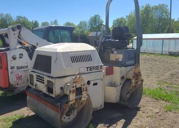 walec drogowy mały TEREX TV1200KSLRF do masy kruszywa,silnik kubota